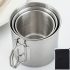 500 ml langlebiger und tragbarer Edelstahl-Campingbecher mit Karabinerhaken und klappbarem Griff