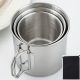 500 ml langlebiger und tragbarer Edelstahl-Campingbecher mit Karabinerhaken und klappbarem Griff