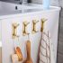 4 Stk. Elegante Gold Edelstahlhaken