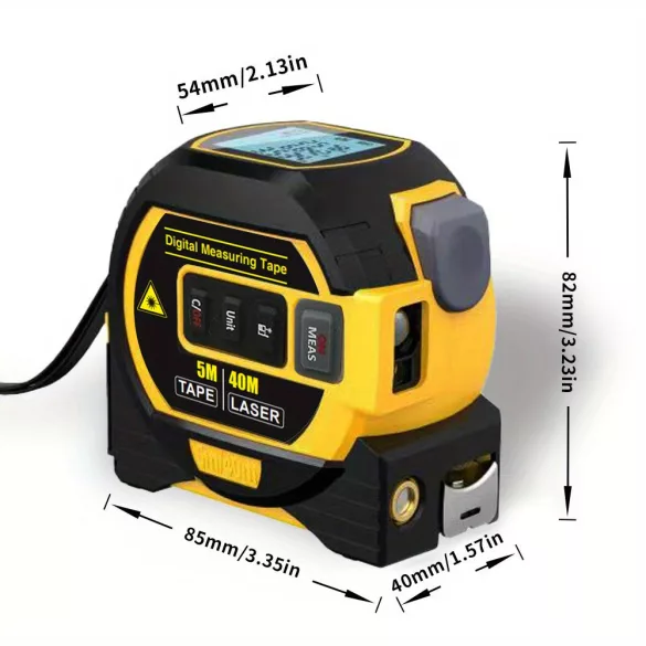 1 Stk. Laser-Maßband, 3-in-1 Digital-Maßband