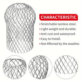 4er-Set Aluminium Dachrinnen-Schutz