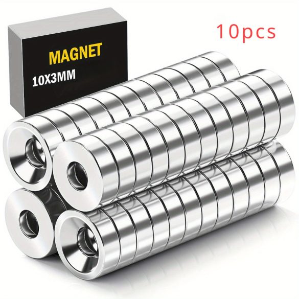 10 Stk. Industriequalität Neodym Scheibenmagnet - Unübertroffene Hohe Tragkraft Magnet