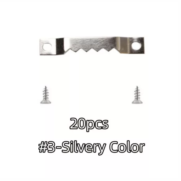 20 Stk. Stahl-Bilderhaken mit Schrauben