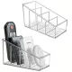 Transparenter Kunststoff-Fernbedienungshalter, 4-Fächer-Schreibtischorganizer