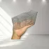 Transparenter Kunststoff-Fernbedienungshalter, 4-Fächer-Schreibtischorganizer
