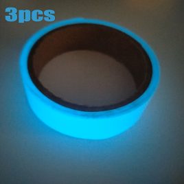   3 Stück - Bunte, selbstklebende, im Dunkeln leuchtende fluoreszierende Bänder