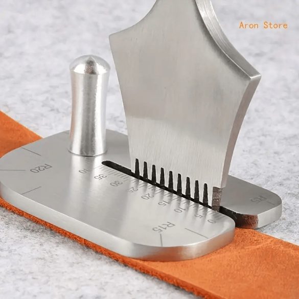 Edelstahl-Kunstleder-Schneidebrett-Set mit Präzisionslineal