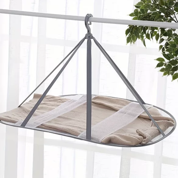 Graues dreistufiges Netz-Trockengestell