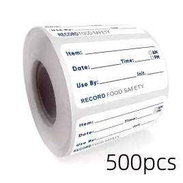 500 Stück Lebensmittel-Etikett