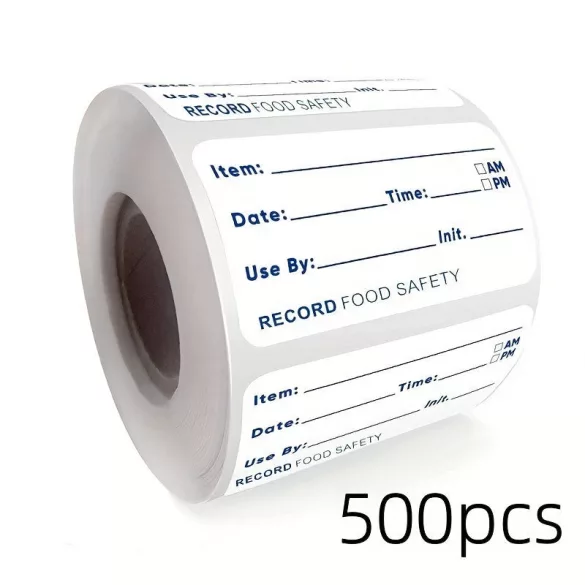 500 Stück Lebensmittel-Etikett