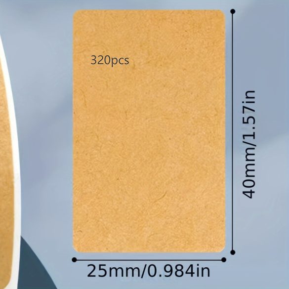 Braunes Etikettenpapier-Aufkleber