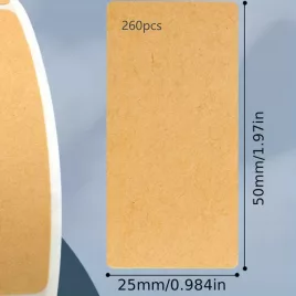 Braunes Etikettenpapier-Aufkleber