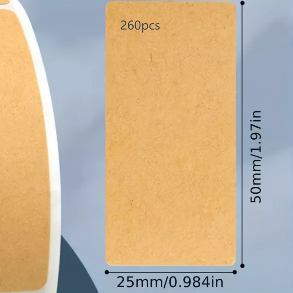 Braunes Etikettenpapier-Aufkleber