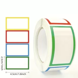 1 Rolle bunte Randaufkleber