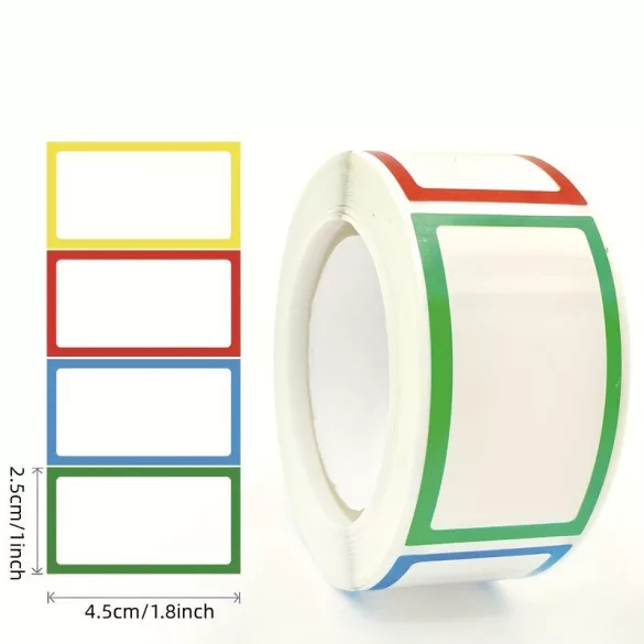 1 Rolle bunte Randaufkleber