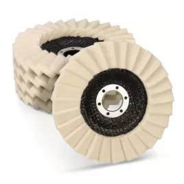 5er-Pack 125 mm Filzpolierpads für Winkelschleifer