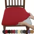 6er-Set Einfarbige, Flauschige, Hochflexible Stuhlhussen
