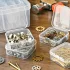 30-teiliges Set aus transparenten Kunststoff-Aufbewahrungsboxen mit großem Organizer
