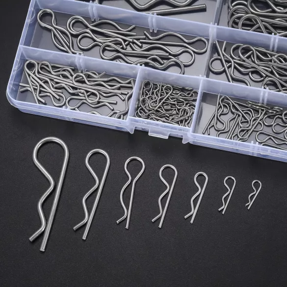 100 Stück Stiftsatz, Edelstahl R-Clips Federbefestigungsclips