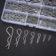 100 Stück Stiftsatz, Edelstahl R-Clips Federbefestigungsclips
