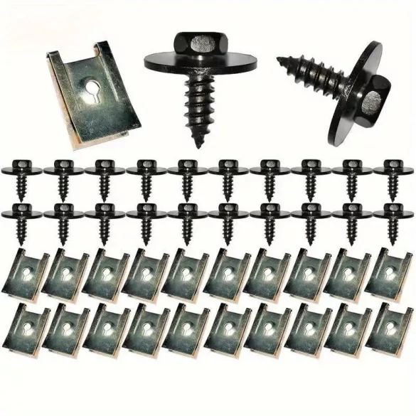 40-teiliges U-Muttern- und Schraubenset