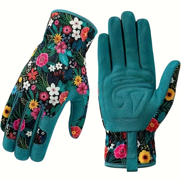 Gartenhandschuhe aus Polyester mit Blumenmuster