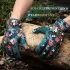 Gartenhandschuhe aus Polyester mit Blumenmuster