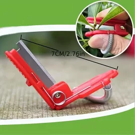 Ergonomisches Rotes Daumenmesser mit Edelstahlklinge