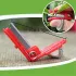 Ergonomisches Rotes Daumenmesser mit Edelstahlklinge