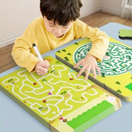 64-seitiges Kinder-Stiftlabyrinth-Spiel