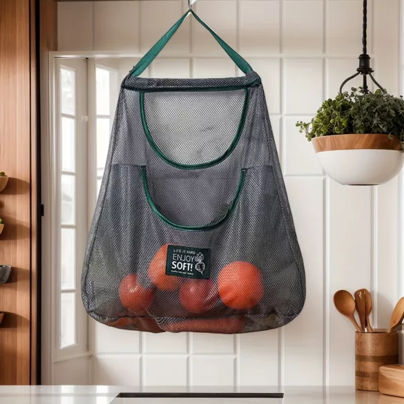 Netz-Hängeaufbewahrung für Obst und Gemüse