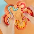 Drehende Zauberbohne Würfel Spinner, drehendes Puzzle-Spiel