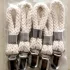 3er-Set rostfreie Metall-Badhandtuchklammern mit Zugring