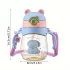 Niedlicher Cartoon-Wasserflasche mit Strohhalm 300 ML
