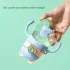 Niedlicher Cartoon-Wasserflasche mit Strohhalm 300 ML