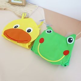   Große Kapazität Frosch und Entenküken Spielzeug Aufbewahrungstasche mit Saugnäpfen