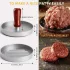 Grauer Metall-Burgerpresse