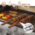 Edelstahl-Kebab-Grillkorb mit Holzgriff