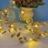 Romantisches Goldenes Blatt Feenlicht