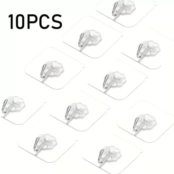 Zehn Wandhaken zum Kleben