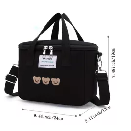 Große, vielseitige, isolierte Lunch-Tasche für Schüler