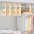 8-teiliges Set, doppelseitiger Holzschrank-Organizer