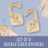 8-teiliges Set, doppelseitiger Holzschrank-Organizer
