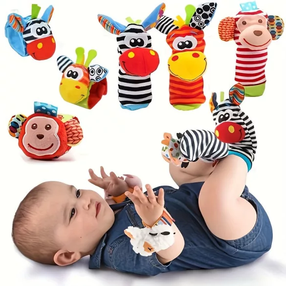 Tierische Klingelsocke und Armband