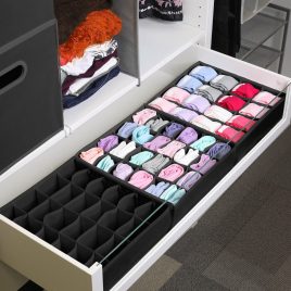 24-Fächer Socken- und Unterwäsche-Organizer Divider