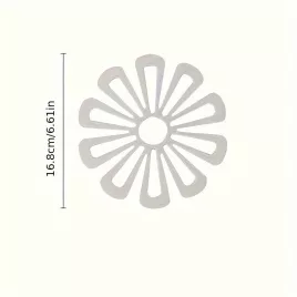 1 Stück Silikon-Blumenmuster, hitzebeständige Untersetzer