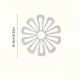 1 Stück Silikon-Blumenmuster, hitzebeständige Untersetzer
