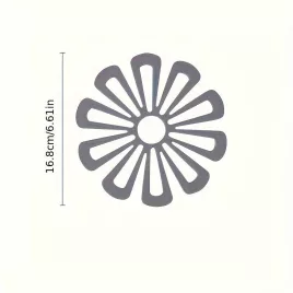 1 Stück Silikon-Blumenmuster, hitzebeständige Untersetzer