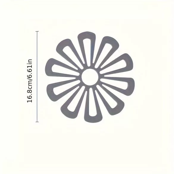 1 Stück Silikon-Blumenmuster, hitzebeständige Untersetzer