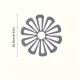 1 Stück Silikon-Blumenmuster, hitzebeständige Untersetzer